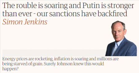 Anti-Rusiya sanksiyalarının uğursuzluğundan danışmaq küfr sayılır - The Guardian